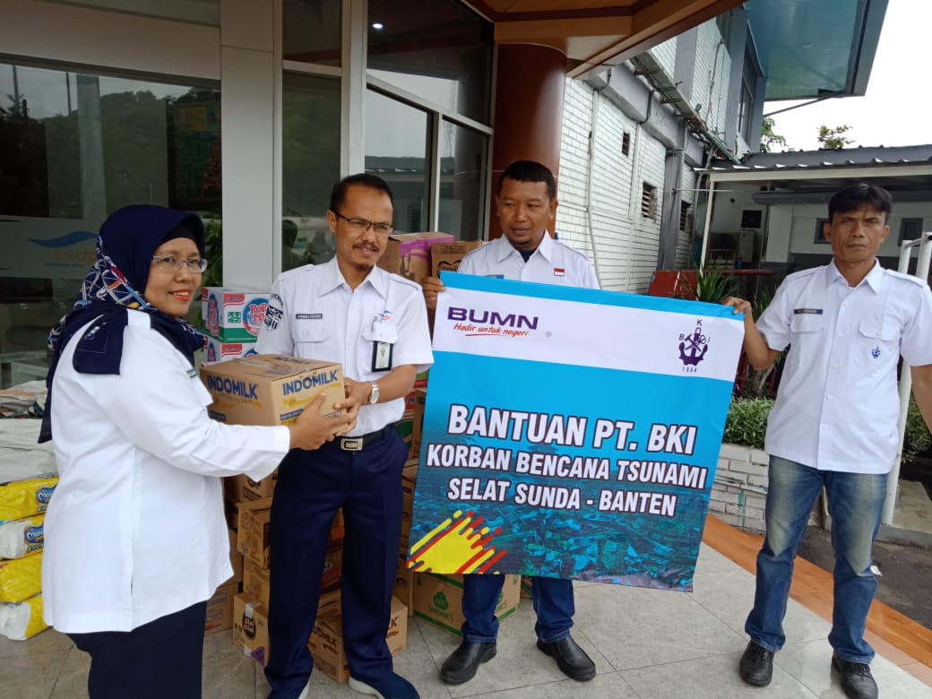 Gerak Cepat PT BKI Kirim Bantuan Korban Tsunami Selat Sunda | Titikomapost