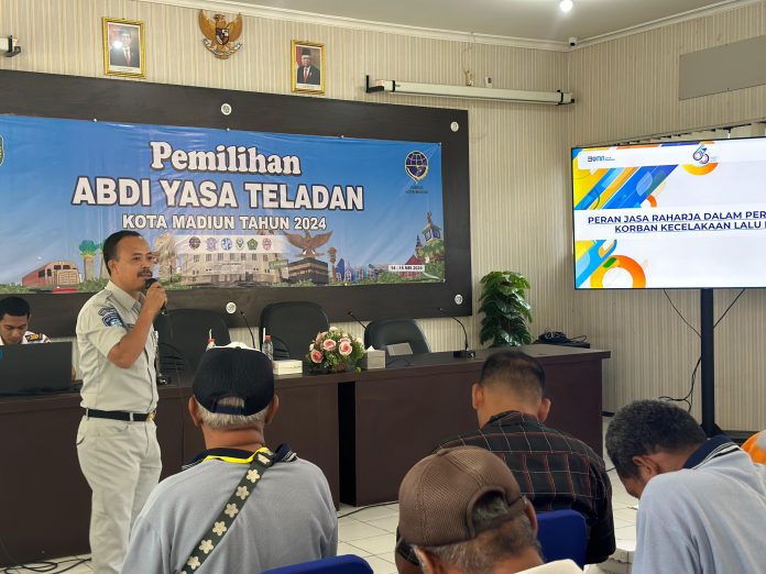 Dukung Keselamatan Transportasi, Jasa Raharja Madiun Jadi Narasumber dalam Pemilihan Abdi Yasa Teladan Kota Madiun