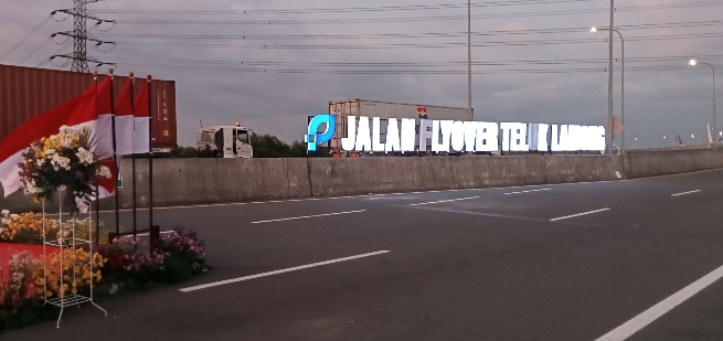 Sudah Dua Tahun Rampung Akhirnya Fly Over Teluk Lamong Resmi Digunakan