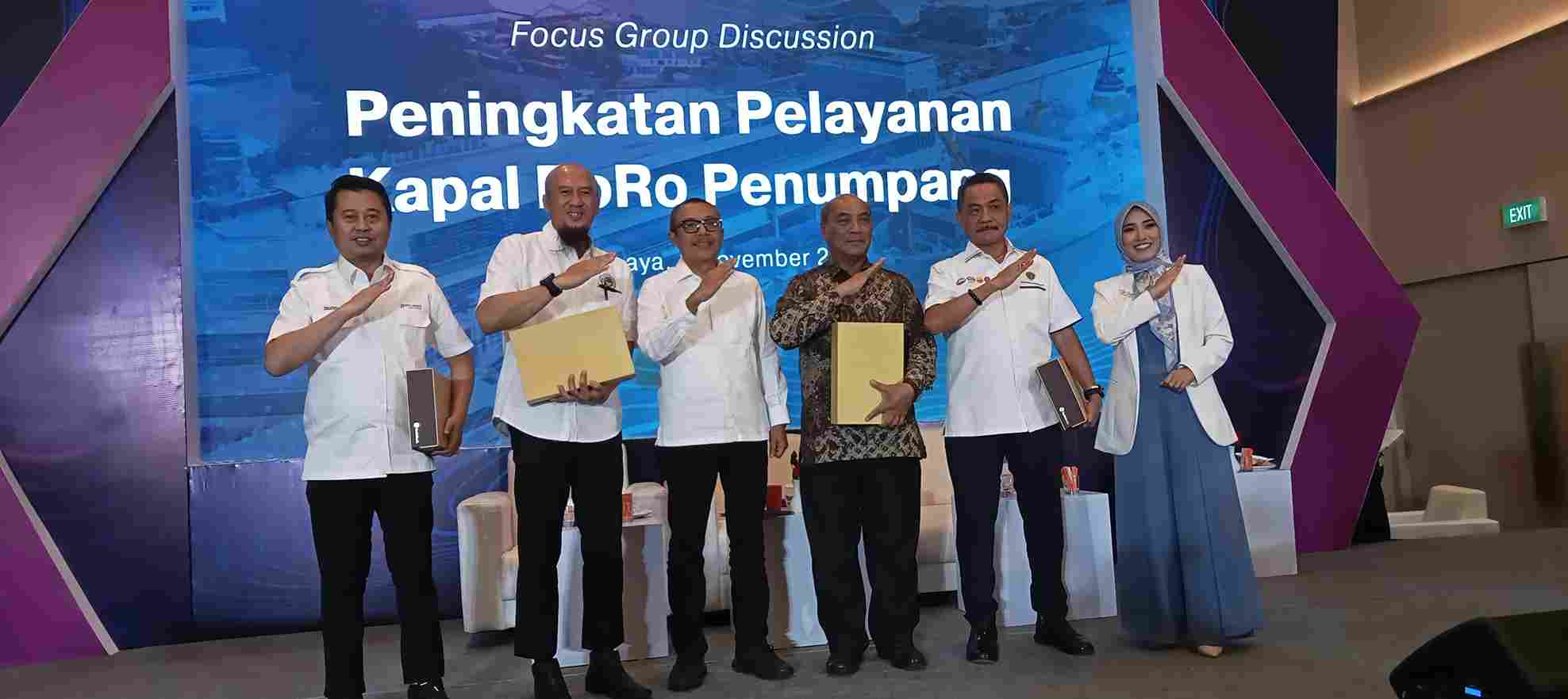 Lewat FGD KSOP Tanjung Perak Bersama Pelindo  Bahas Peningkatan Pelayanan Kapal RORO Penumpang